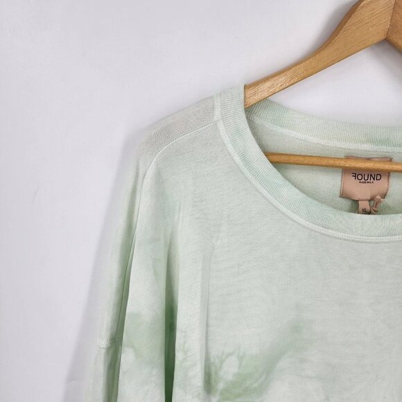 Found Timeless Mint Tie-Dye Oversized Pullover Crewneck Sweatshirt Size XL NWT - Picture 5 of 11
